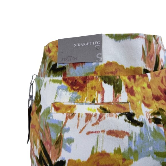 Soft Surroundings Women's Multi-Color Straight Leg Crop Pants Size S - New - Picture 6 of 12